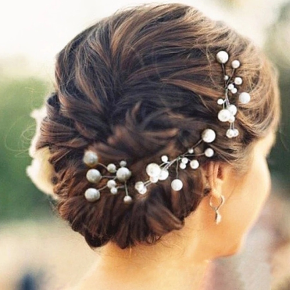 Set of 3 Faux Pearl Hair Pins